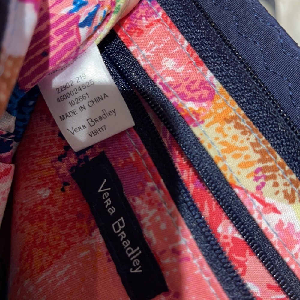 Navy Blue Embroidered Vera Bradley Crossbody - Picture 10 of 11